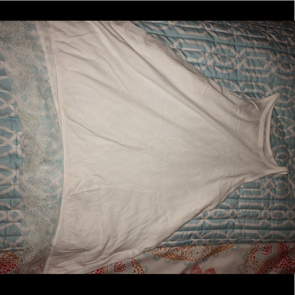 Adorable White Lace Tank